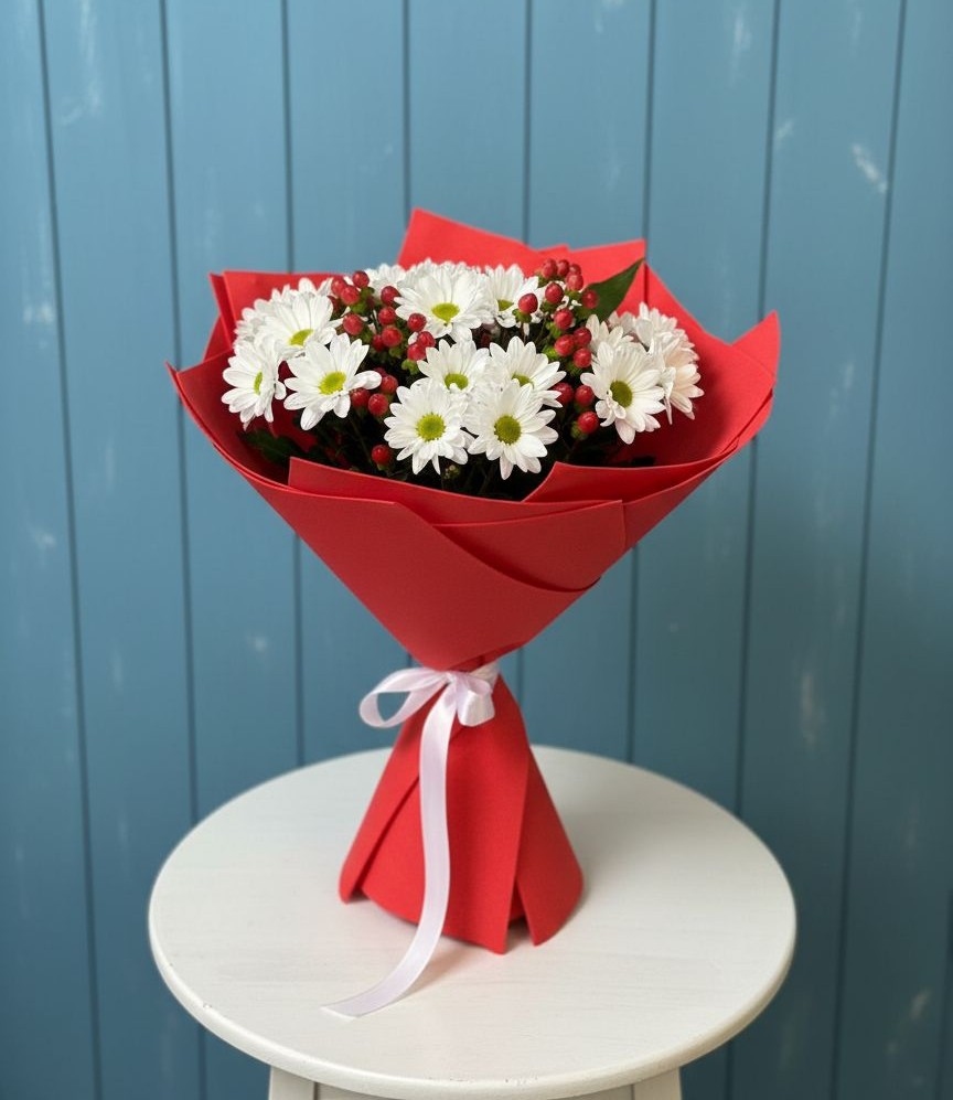 Букет цветов из: Хризантемы в Нижнеангарск