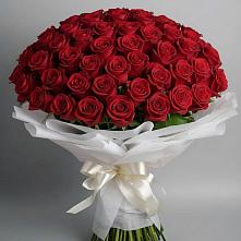Букет 101 Красная роза Блэк Мэджик в Нижнеангарск