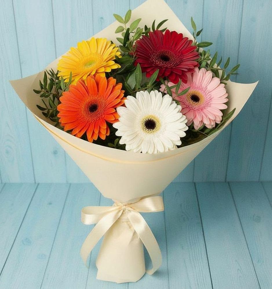 Букет цветов из: Герберы в Нижнеангарск