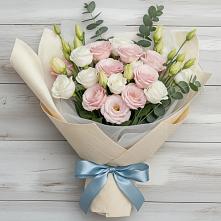 Букет цветов из:  Лизиантусы в Нижнеангарск