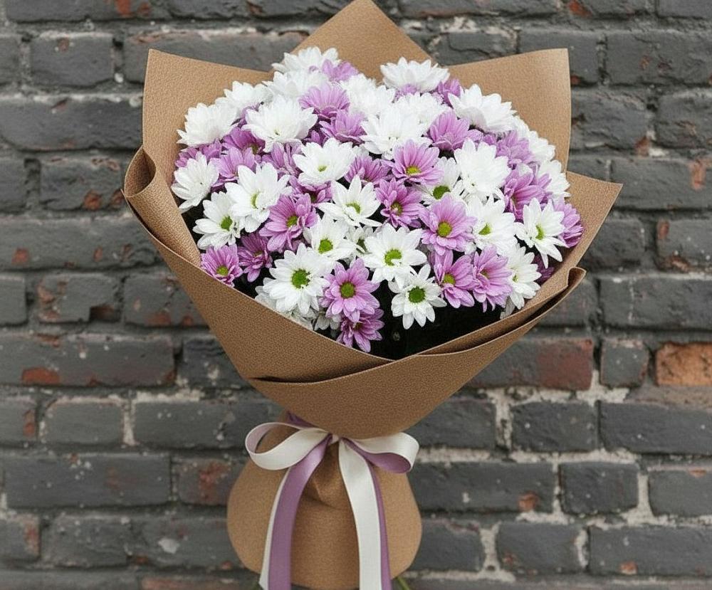 Букет цветов из: Хризантемы в Нижнеангарск