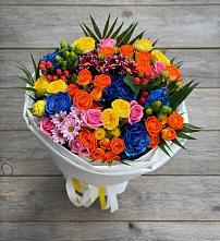 Букет цветов из:  Розы и Хризантемы #REPLACE_PRED# Нижнеангарск