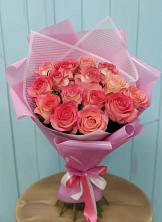 Букет 15 Розовых роз Равель в Нижнеангарск