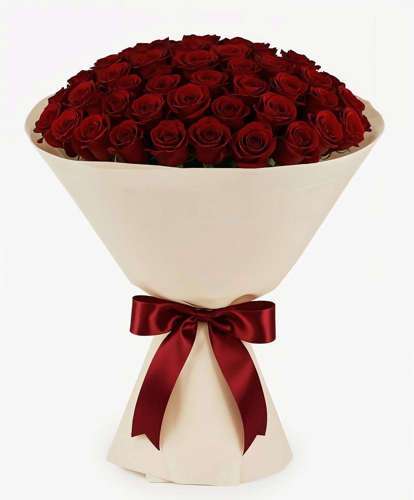 Букет 101 Бордовая роза Блэк Бакарра в Нижнеангарск