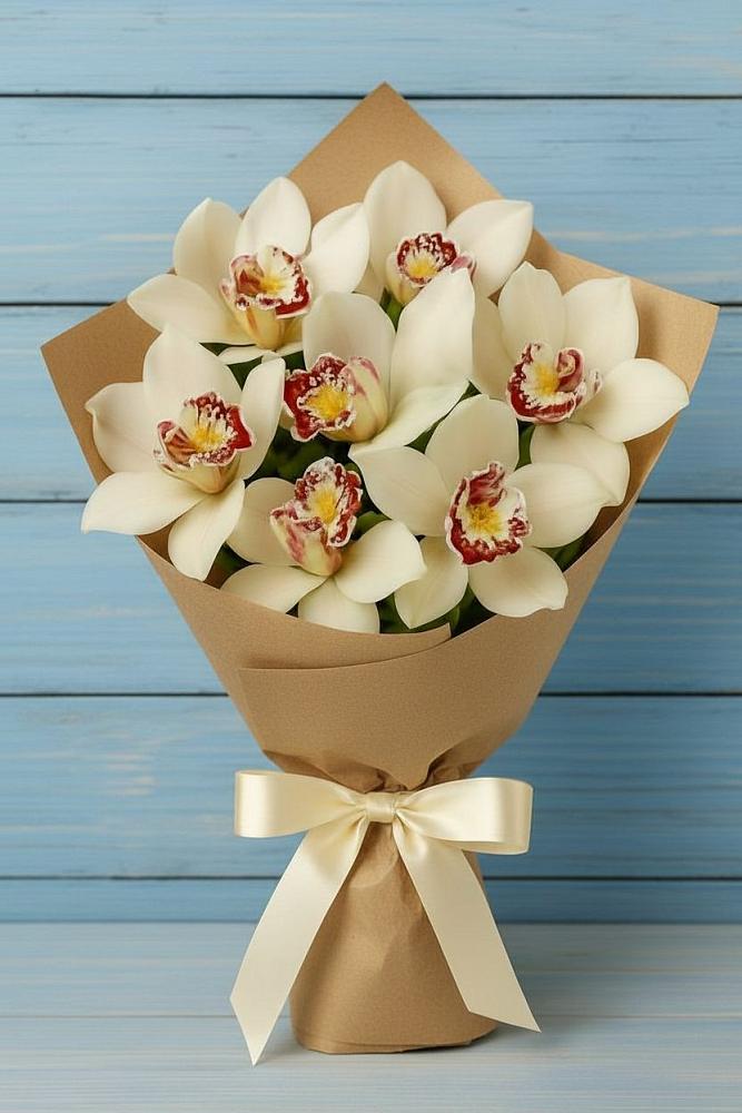 Букет цветов из: Орхидеи и Розы в Нижнеангарск