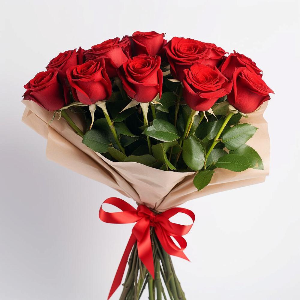 Букет 11 Красных роз Эдлесс Лав в Нижнеангарск